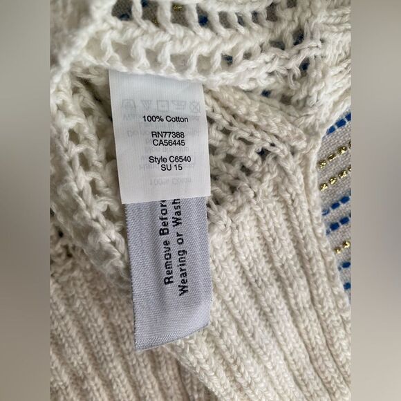 Madewell White Crew Neck Sweater with Textured Knit NWT - Picture 10 of 10